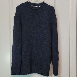 NWT Unisex SMALL/P Navy Blue Knit Oversized Sweater